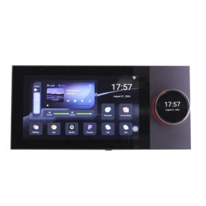 7 inch rotary audio touch panel with 8 outputs